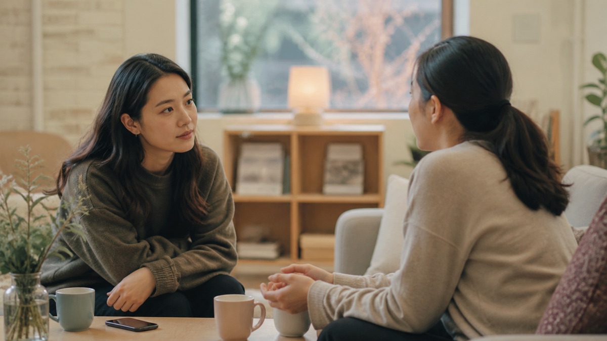 공식 정신건강 도움 번호를 확인하는 유학생
